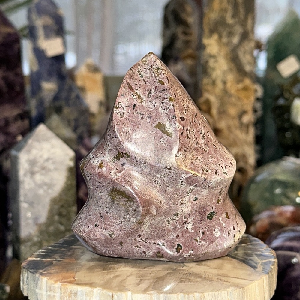 Ocean Jasper Crystal Flame Carving! - Picture 5 of 7
